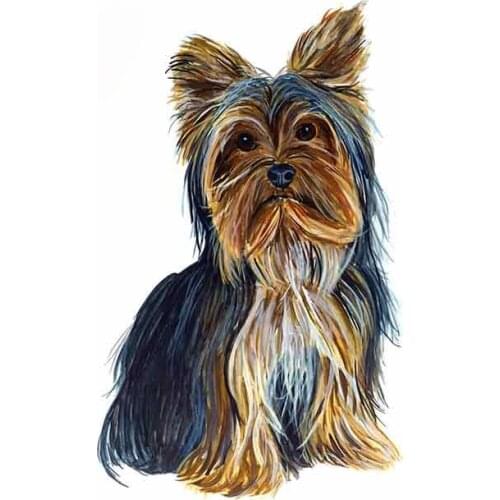 13cm x 8cm YORKSHIRE YORKIE TERRIER DOG LOVER AUTO BOAT RV WINDOW VINYL DECAL STICKER ART Car Stickers