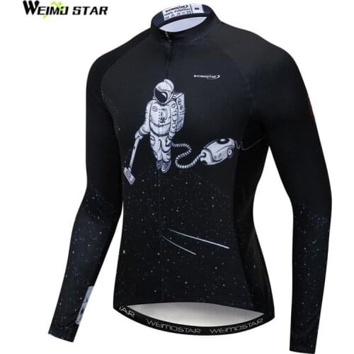 Weimostar Cycling Jersey Long Sleeve Autumn Mens Mountain Cycling Clothing Breathable Bicycle Wear Spring Road MTB Bike Jersey