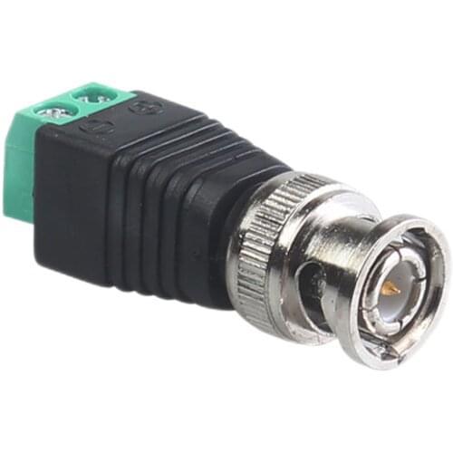 10pcs BNC Male Plug 2 Ways AV Terminal Connector BNC AV Balun Terminal