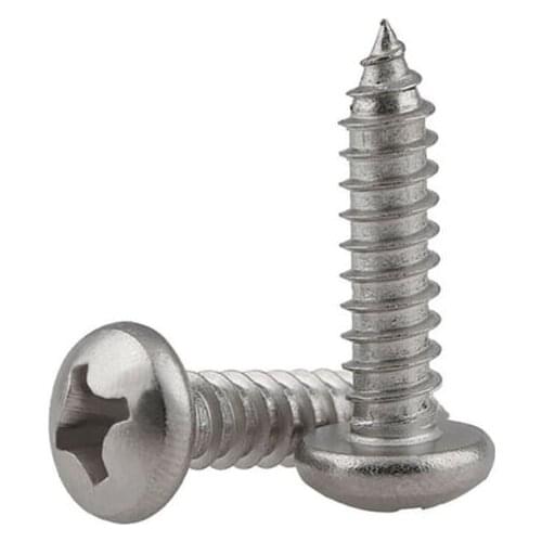 10pcs M4 M5 M6 Philips Round Head USU 316 Stainless Steel Cross Self Tapping Screws