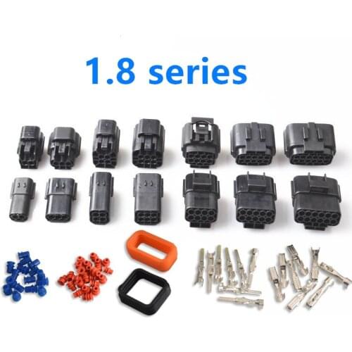 2/3/4/6/8/10/12/Pin Terminal plug 1.8mm Waterproof Wire Connector Electrical Plug Car Auto Sealed Truck Harness Socket