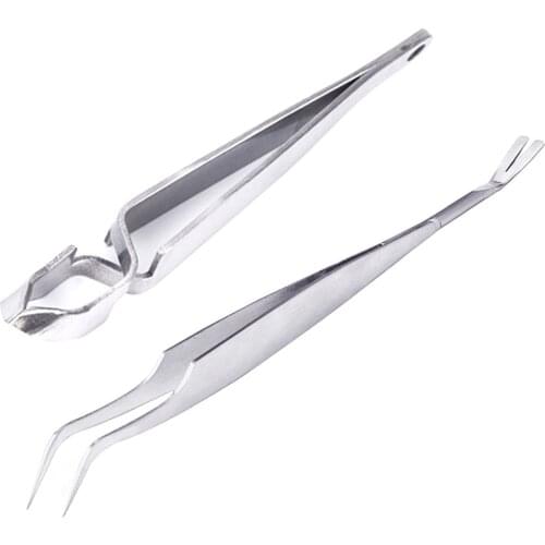 2pcs Tick Remover Tool Set Tick Hook Stainless Steel Tick Tongs For Dogs Cats Flea Comb High Quality