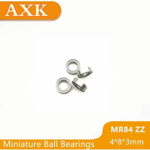 2019 Top Fashion Hot Sale Mr84zz Bearing Abec-3 (50pcs) 4*8*3 Mm Miniature Mr84-zz Ball Bearings Mr84 Zz Wml4008zz L-840zz