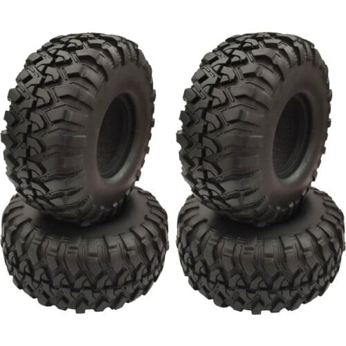 4PCS 1.9 Inch Rubber Tyre 1.9 Wheel Tires 118X48MM for 1/10 RC Crawler Traxxas TRX4 Axial SCX10 90046 AXI03007