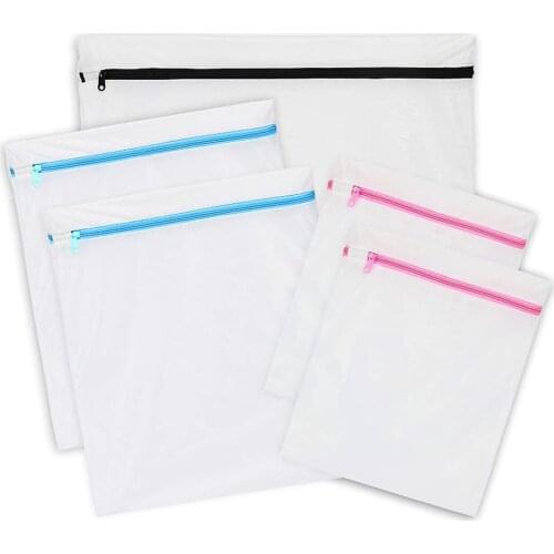 5 Pack Mesh Laundry Bag Polyester Laundry Wash Bags Coarse Net Basket Laundry Bags For Washing Machines Mesh Bra Bag #P2