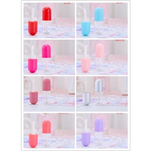 50PCS Empty Mini Cosmetic Lip Gloss Tube Plastic Lipgloss Container Clear Lip Gloss Bottle Lip Balm Containers For Cosmetics