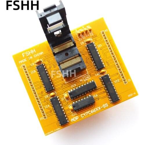 ADP-CY7C66XX-SS Programmer Adapter CY7C66XX SSOP56 socket for ALL-11 Programmer Adapter IC SOCKET SSOP56 to DIP40 socket