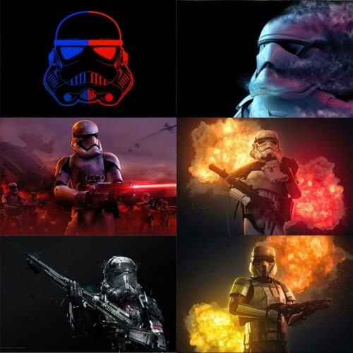 5D DIY Diamond Painting Disney Star Wars Soldier Anime Cross Stitch Kits Diamond Embroidery Mosaic Rhinestone Home Decoration
