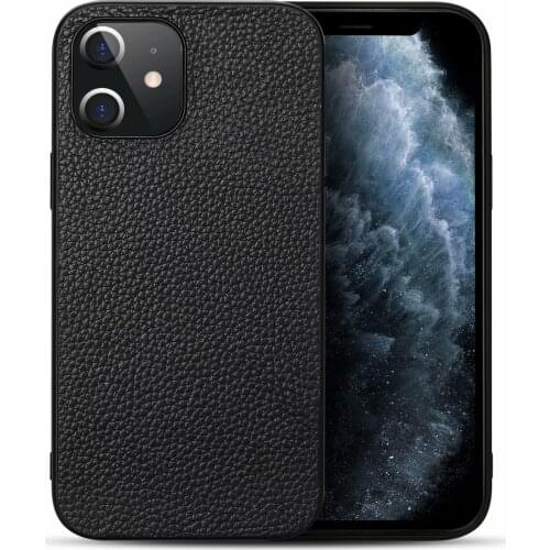 IPhone 12 Pro Max Case Cowhide Lychee Pattern Anti-drop Sleeve Mobile Phone Accessories Protective Shell IPhone 12 Mini Case