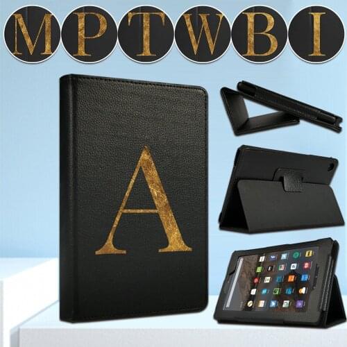 For Amazon Fire 7 HD 10 (5th/7th/9th Gen) / HD 8 (6th/7th/8th Gen) Dust-proof PU Leather Back Bracket Tablet Case+Free Stylus