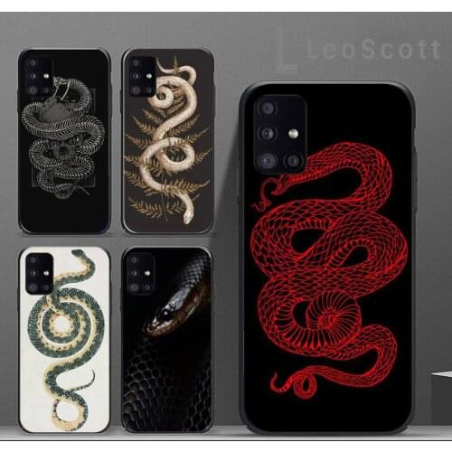 Hand Snake Flower Snake Phone Case For Samsung A32 A51 A52 A71 A50 A12 A21S S10 S20 S21 Plus Fe Ultra