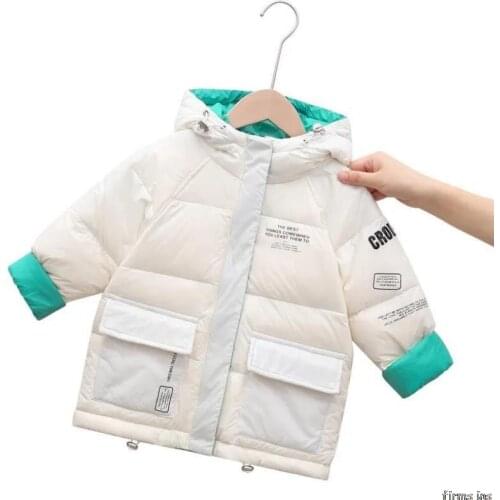 Children Jackets Boys Girls Autumn Light Down Coat Baby Jacket Winter Kids Warm Outerwear Hooded Coat Snowsuit Overcoat Clothes