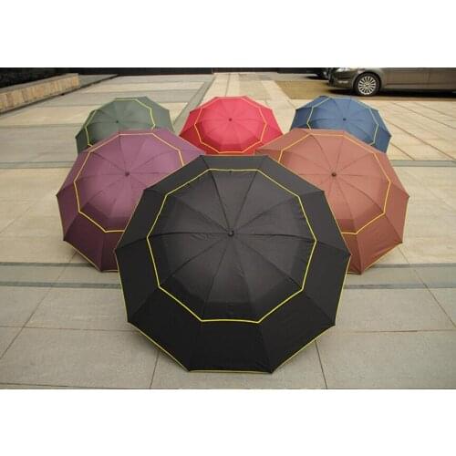 Double Golf Business Brand Folding Umbrella Gift Umbrella Rain Umbrella