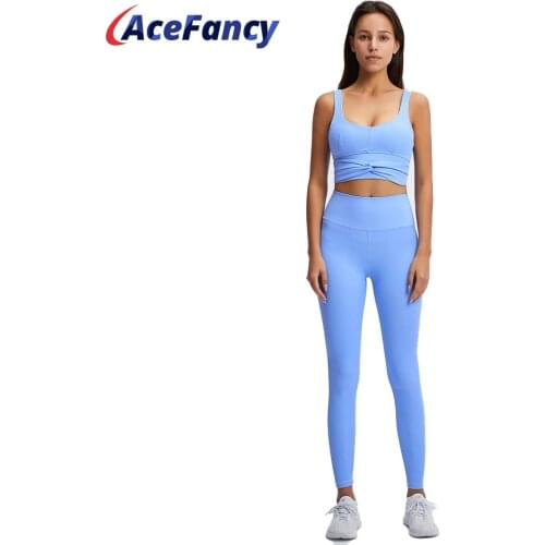 Yoga Sets Women Gym Clothes ZC20291 Gym Set Padded Sports Bra High Waist Sports Legging Women Seamless Yoga Set Gym Sportswear