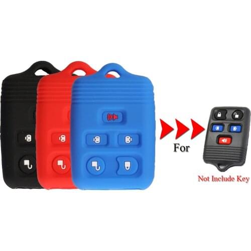 Kutery Silicone Rubber Car Key Cover Case For Ford F650 Lincoln Mercury Remote Key Shell Protecor 5Buttons