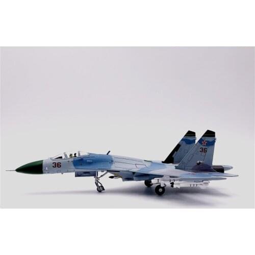 Diecast 1:100 Scale Soviet Air Force Su-27S Flanker Su27K Fighter Aircraft Model Decoration Souvenir Ornaments Display Gift