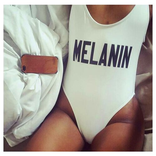 MELANIN swimwear women bodysuit for women womens swimwear high waist one piece bathing suit Sleeveless Bodycon jumpsuit