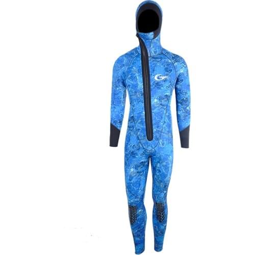 YONSUB Scuba Front Zipper 5MM Long or Short Sleeves Neoprene Men Diving Snorkeling Wetsuit Underwater Hunting Surfing Swimsuit