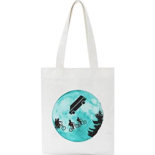 2021 New Cartoon Leisure College Women Large Capacity Ladies Bags Retro Abstract Aesthetics Pattern Print Harajuku Shoulder Bags