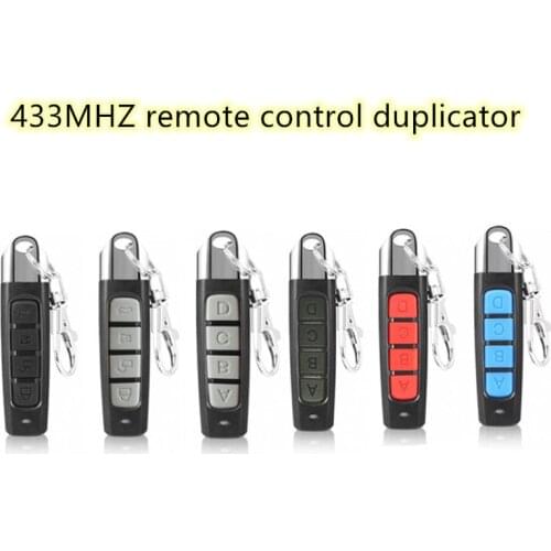 433MHZ Remote Control 4 Channels Garage Gate Door Shutter Doors Opener Remote Control Duplicator Clone Cloning Code Car Key