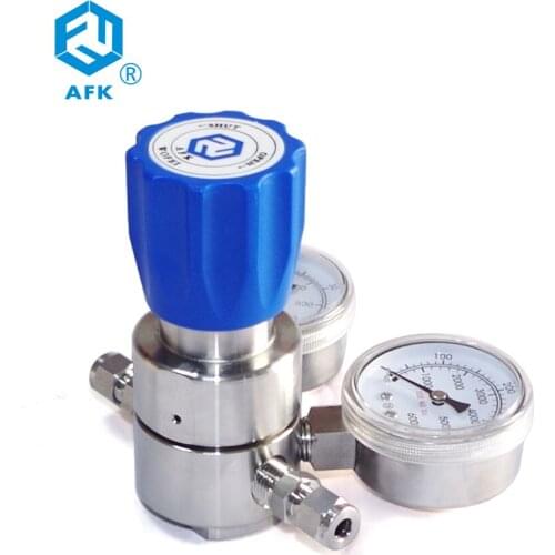 200bar inlet 100bar outlet Stainless Steel Gas Pressure Regulator With Compression Fitting