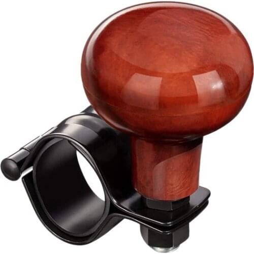 Wood Grain Steering Wheel Spinner Knob Universal Fit All Cars, Trucks, Semis, Tractors, Boats, Golf Carts Power Handle Accessory