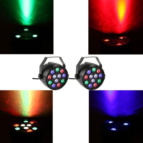 DMX Light 8 Channel AC90-240V 15W DMX-512 RGBW LED High Power Stage PAR Light Lighting Strobe Professional Party Disco Show