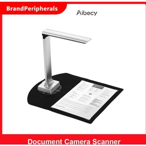 Aibecy BK32 Foldable HD High Speed USB Image Document Camera Scanner 15 Mega-Pixels A4 Scanning Size with LED Light for Windows
