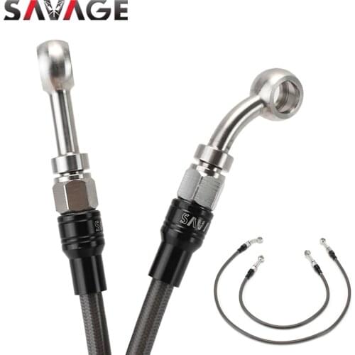 Steel Braided Brake Hose Clutch Hydraulic Oil Line For YAMAHA MT07 FZ07 XSR700 2014-2021 Motorcycle Front Rear Pipe MT FZ 07