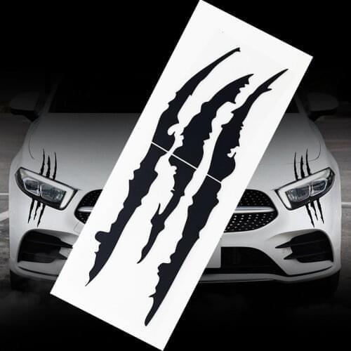 Car Sticker Reflective Claw Scratch Stripe Headlight Decal Paw Ghost Claw Sticke for Ford Focus Fusion Escort Kuga Ecosport