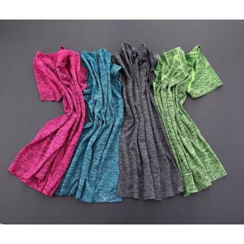 Womens professional running fitness sports quick-drying perspicuousness short sleeve exercise T-shirt running Yoga T Shirt