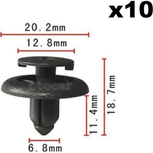 10pcs For Toyota Door Trim Panel Push-Type Retainer Clips RAV4 90467-07121-B2, 90467-07121-8 Direct push expansion buckle