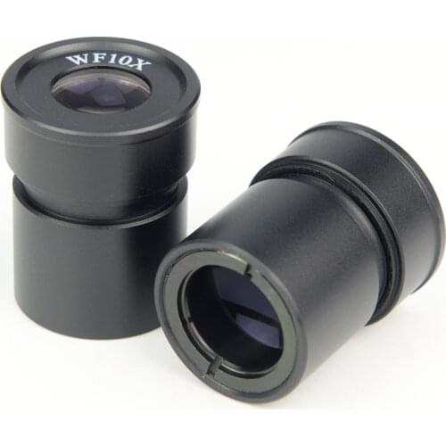 10X eyepiece microscope lens widefield 18mm mount 30.5mm with eyecups for stereo binocular microscope repair PCB inspect