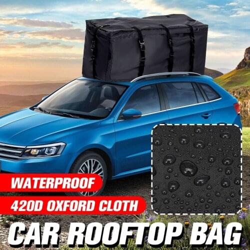 120x50x50cm Car Roof Rack Bag Cargo Car Roof Box Luggage Storage Waterproof Carrier Travel Oxford Cloth For Vehicles SUV Van Car