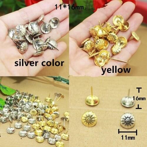 Antique Flower Upholstery Nail Decorative Upholstery Tacks Stud Wooden Box Case Furniture Nails Pushpin Doornail,20Pcs