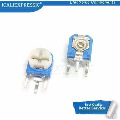 20PCS RM063 200 ohm blue and white can be adjusted resistance potentiometer 200R 201