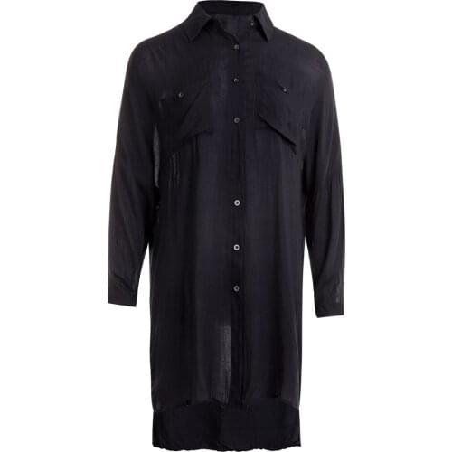 2019 Autumn Spring Clothes Women Shirt Dress Button Long Sleeve Mini Dress Bikini Cover Up Casual Cardigans Loose Beach Dresses