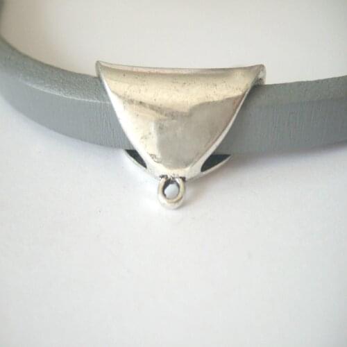 3Pcs Antique Silver Color 10mm Hole Charm Pendant Holders