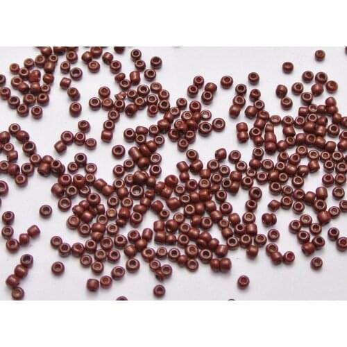 5000 Opaque Glass Seed Beads 2mm (10/0) Coffee + Storage Box