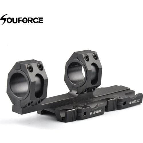 US Extended 25.4mm/30mm Diameter Mount Base Ring of Quick Detach Autolock for 20mm Picatinny Rail of Hunting Gun