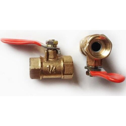 Quick Joint connector Ball Valve 1/4" Thread Brass Double Femal