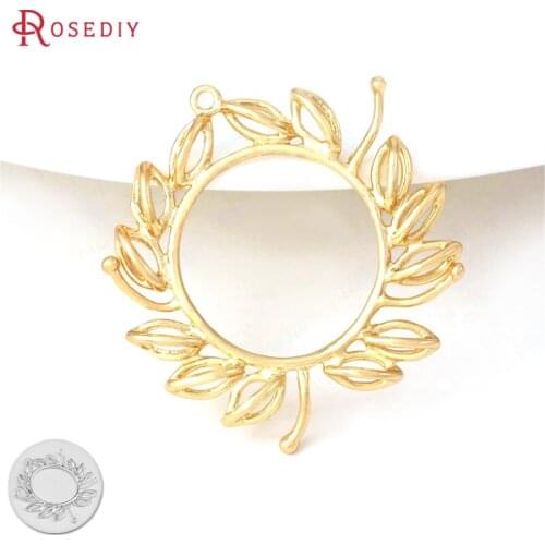 C469)6 pieces 31*32mm 24K Gold Color Plated Brass Dandelion Charms Pendants Diy Jewelry Findings Earrings Accessories Wholesale