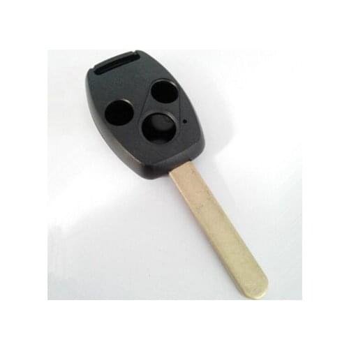 With Chip Groove FOB Key Case For Honda Accord CR-V Civic City Remote Key Shell 3 Buttons