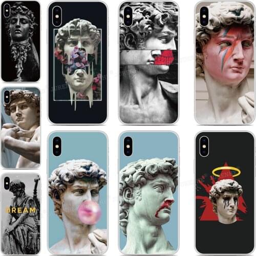 TPU Soft Silicone Art David Statue Cover For Wiko View 4 2 Go XL U Feel Lite Lenny 5 Jerry 4 Tommy Sunny 3 Harry 2 Phone Case