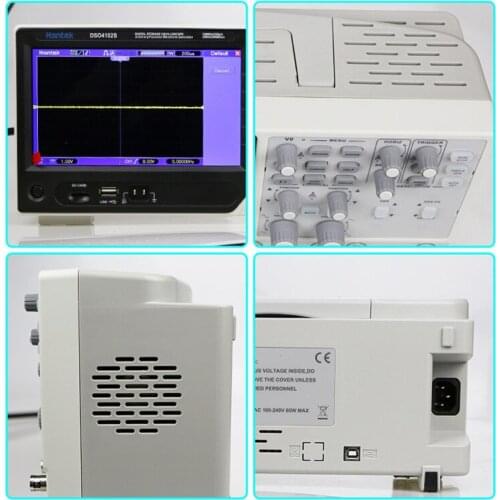 Hantek DSO4072S Digital Multimeter Oscilloscope USB 2 CH 70MHz LCD Display Arbitrary/Function Waveform Generator Osciloscopio