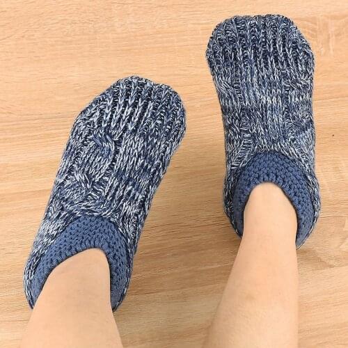 House slippers for women Slippers sock shoes Winter Crochet slippers Plush Warm Soft home Unisex Slippers Indoor Non-Slip