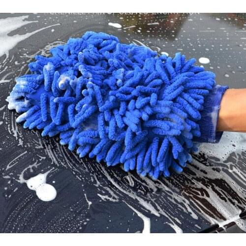 Double Sided Microfiber car cleaning glove Car Window Dust Cleaning Glove Household Cleaning Towel Kitchen Accessories