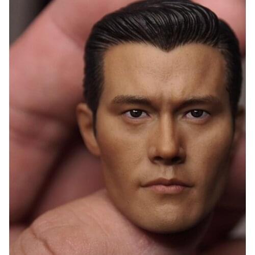 Custom 1/6 Scale Lee Byung-hun T1000 Head Sculpt For Hot Toys Figure Body for 12" Action Figure doll Toys soldier model