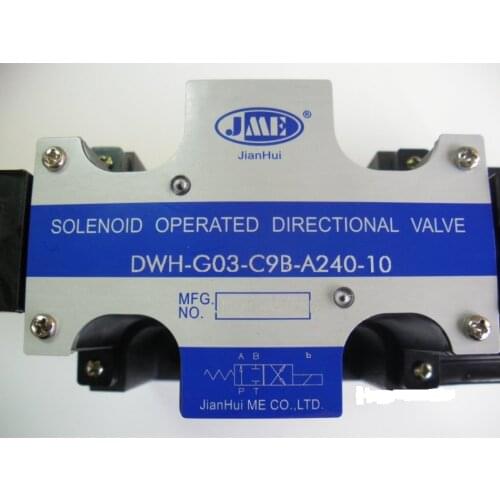 JME JIANHUI hydraulic valve SOLENOID OPERATED DIRECTIONAL VALVE DWH-G03-C9B-A240-10 JIANHUI ME CO.LTD
