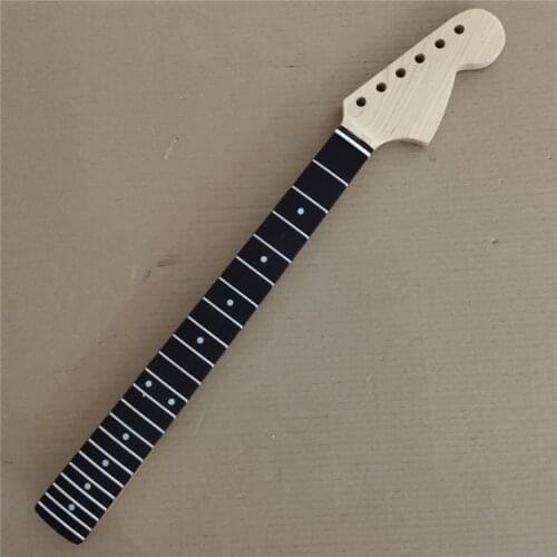 24.75 inch length 22 Frets Maple Electric Guitar Neck Replacement rosewood Fretboard gloss